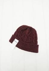 ROTOTO (ロトト) C.W.S CABLE KNIT CAP カラー:ダークレッド<img class='new_mark_img2' src='//img.shop-pro.jp/img/new/icons50.gif' style='border:none;display:inline;margin:0px;padding:0px;width:auto;' />