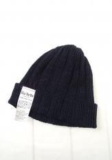 ROTOTO (ロトト) INDIGO×LINEN KNIT CAP カラー:INDIGO/NAVY