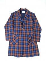 KELEN(ケレン) GOWN SHIRT COAT カラー:ORANGE/BLUE<img class='new_mark_img2' src='//img.shop-pro.jp/img/new/icons50.gif' style='border:none;display:inline;margin:0px;padding:0px;width:auto;' />