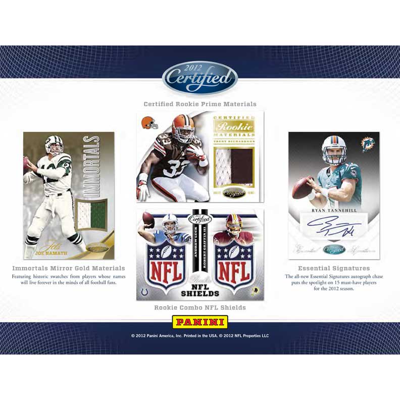 予約 NFL 2012 PANINI CERTIFIED - トレーディングカード・トレカ専門店 ミント
