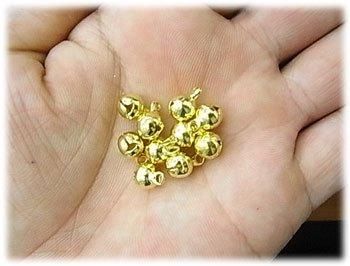 手芸鈴 ゴールド 直径約7ミリ