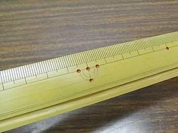 洋裁用ものさし 竹尺 30cm 片目
