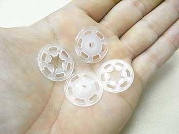 ナイロンスナップ 20mm 白 2組入