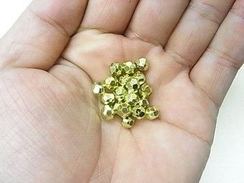 DX6mm カットビーズ 金色 （ビーズ手芸に最適）