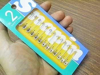 スナッピン（安全ピン） No.2 全長31mm 13個入