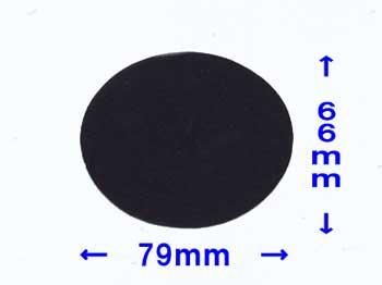 フェルトパーツ 楕円 約79×66ｍｍ