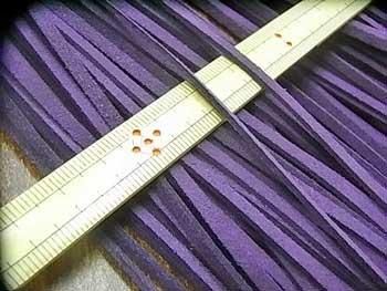 スエードーコード col.13 パープル 幅約3mmX厚さ約1mm 約87cm