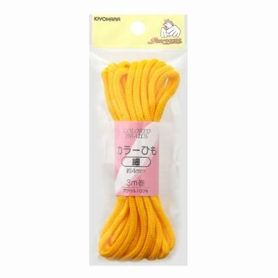 カラーひも細 ビビットイエロー