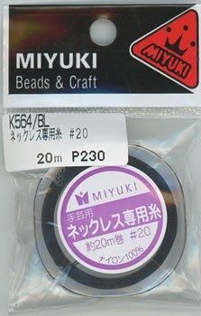 ミユキ ネックレス専用糸 黒 K564/BL #20/約20m巻