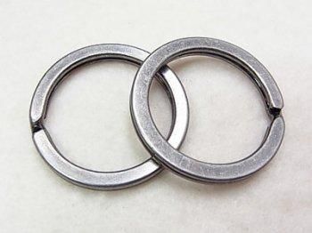 平面二重リング アンティックシルバー 内径約20mm JTP-TM2
