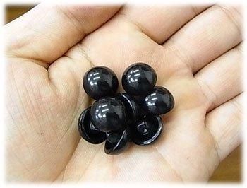 目玉ボタン（目玉釦） 13ミリ ぬいぐるみの目玉・鼻