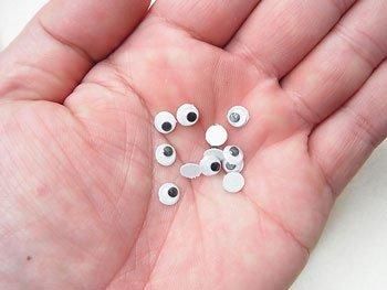 動眼（動く目玉） ぬいぐるみの目玉 直径約5mm