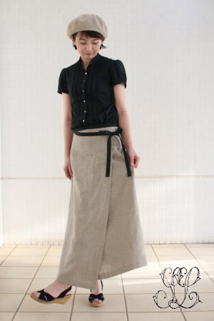 縫い代つき型紙アシメラップスカート ﾊﾟﾀｰﾝｼｮｯﾌﾟ Smile Life