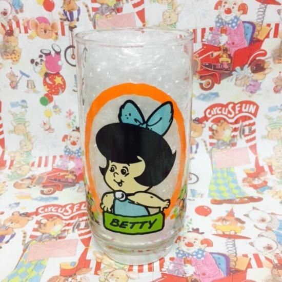 86 S The Flintstones Pizza Hut Betty Glass フリントストーン ピザハット ベティ ノベルティ グラス Toyshop8 アメリカ雑貨 通販 豊橋市