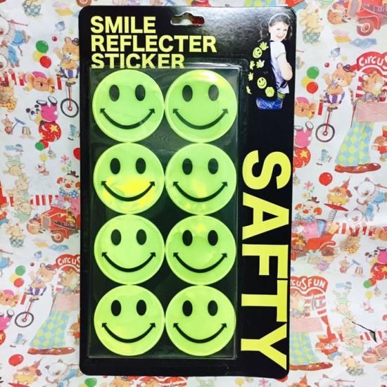 Smile Reflecter Sticker 8p Set スマイル 反射 ステッカー 8p セット Toyshop8 アメリカ雑貨 通販 豊橋市