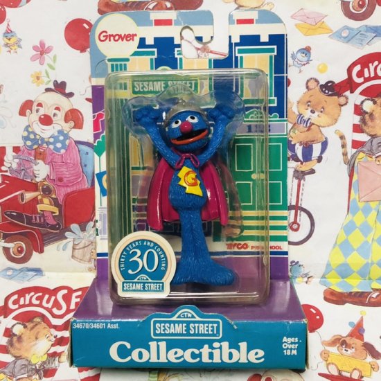 97 S Tyco Sesame Street 30th Collectible Figure Grover セサミストリート コレクティブルフィギュア グローバー Toyshop8 アメリカ雑貨 通販 豊橋市