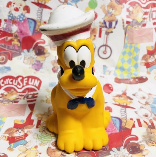 Disney Pluto Squeak Doll ディズニー プルート スクィーク ドール フィギュア Toyshop8 アメリカ雑貨 通販 豊橋市