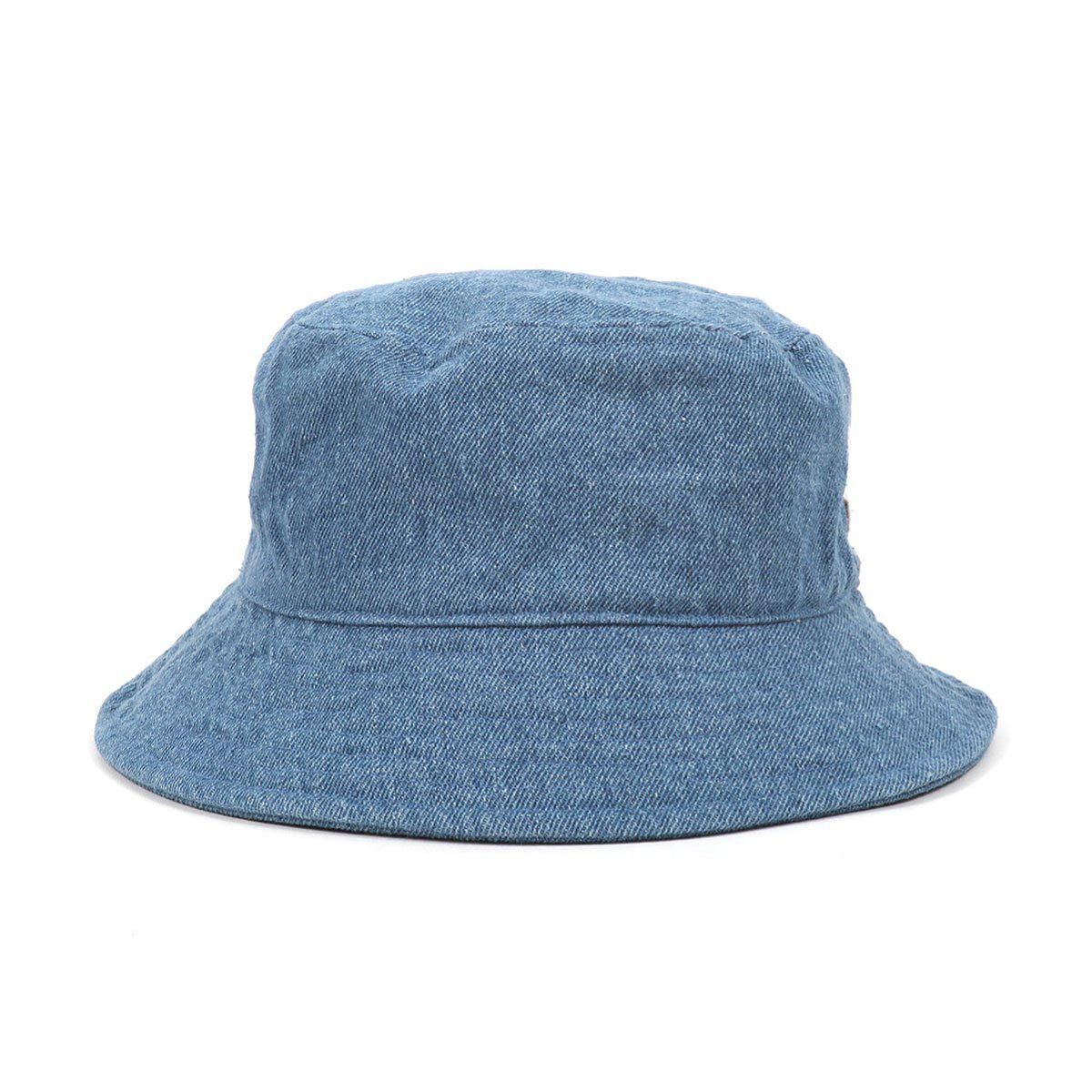 washed denim bucket hat