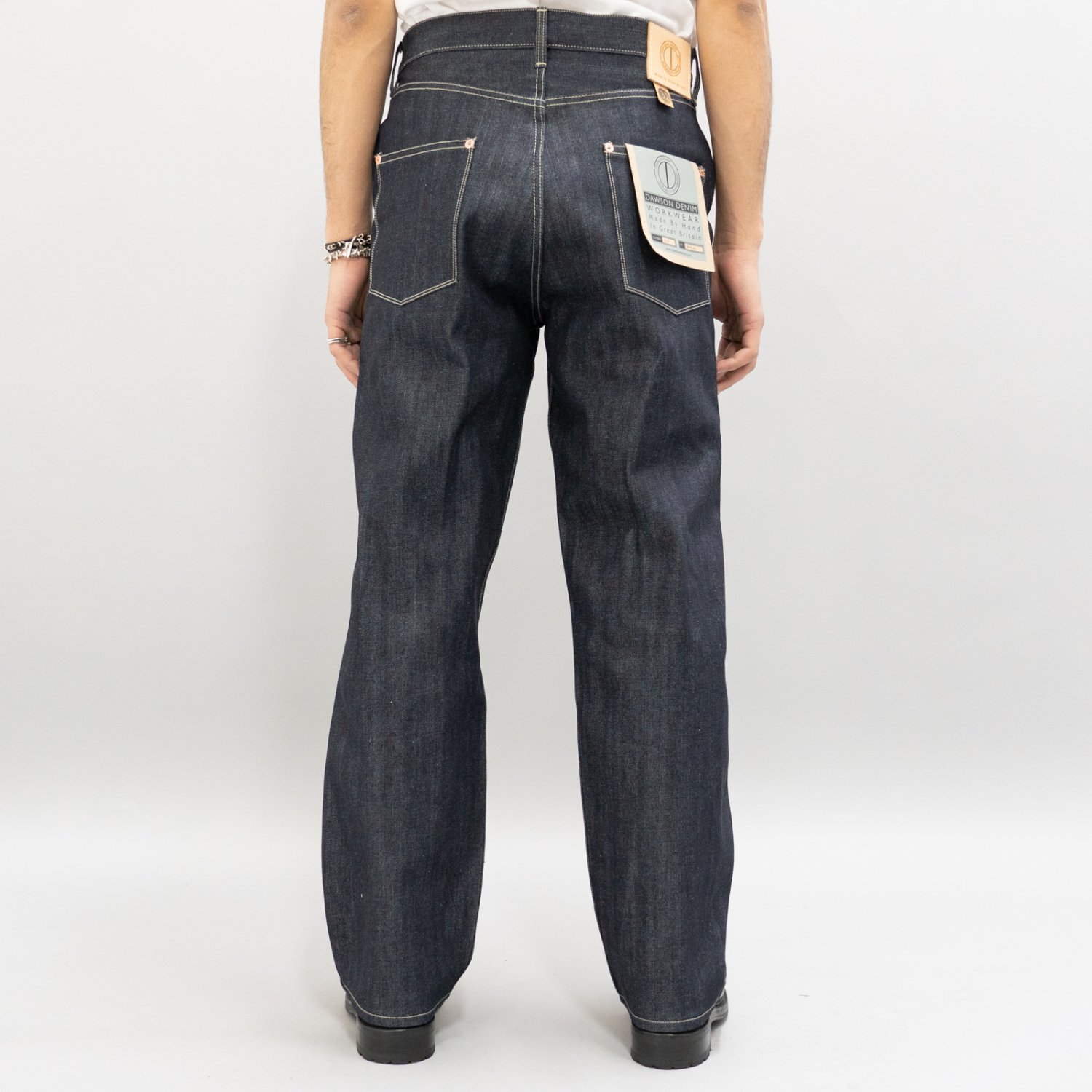 DAWSON DENIM * Wide Tapered Fit Jeans 14.25oz Selvedge Pure Indigo | public