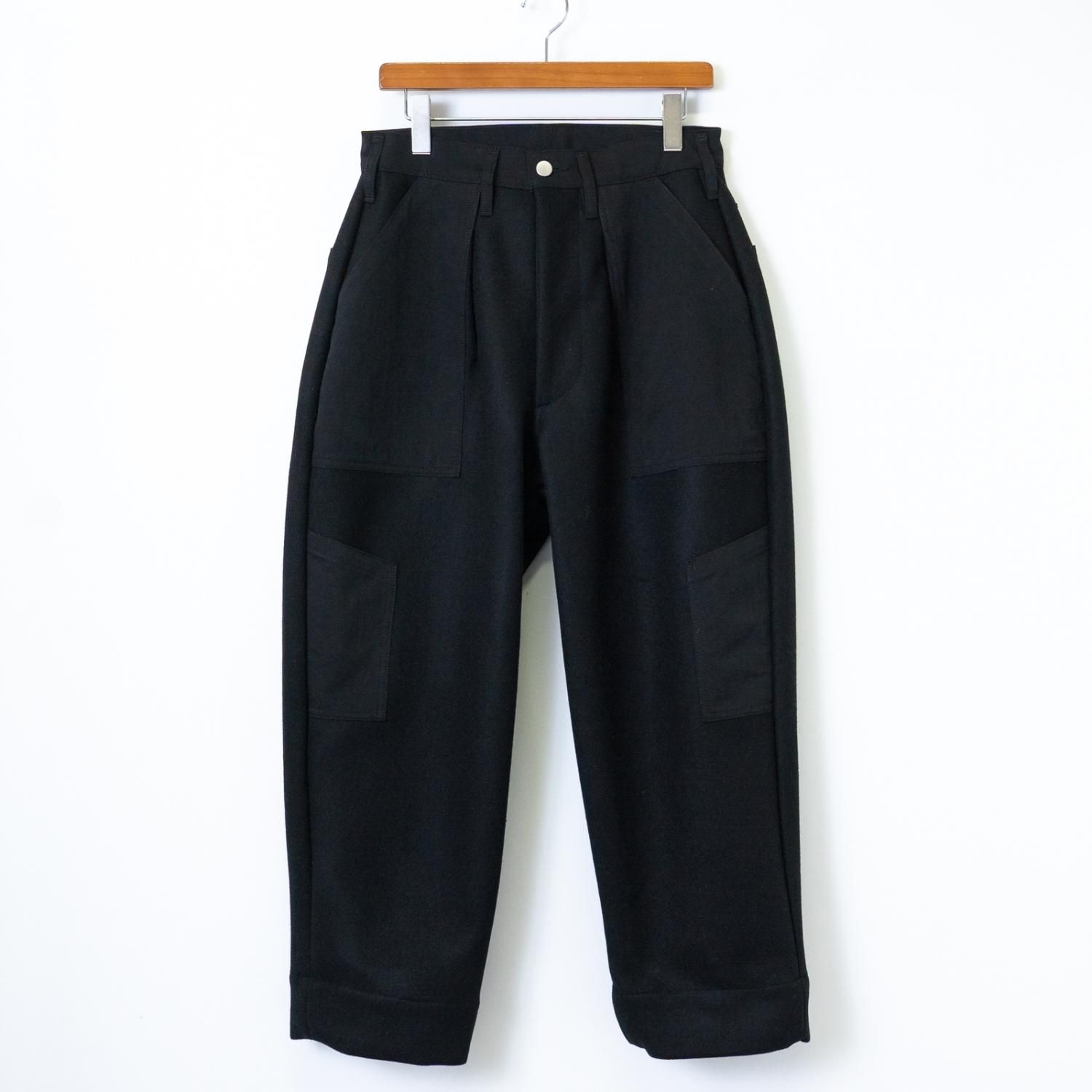 TUKI * 0135 Combat Pants Melton/Solid Twill * Black