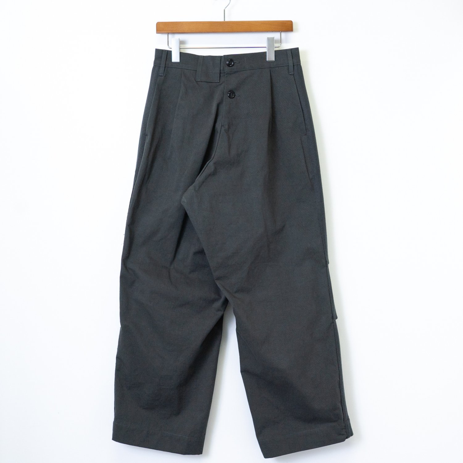 TUKI * 0136 Reversed Pants Melton/Solid Twill * Steel Blue