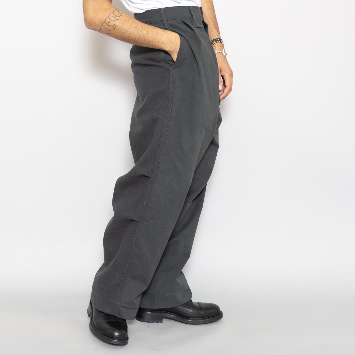 TUKI * 0136 Reversed Pants Melton/Solid Twill * Steel Blue