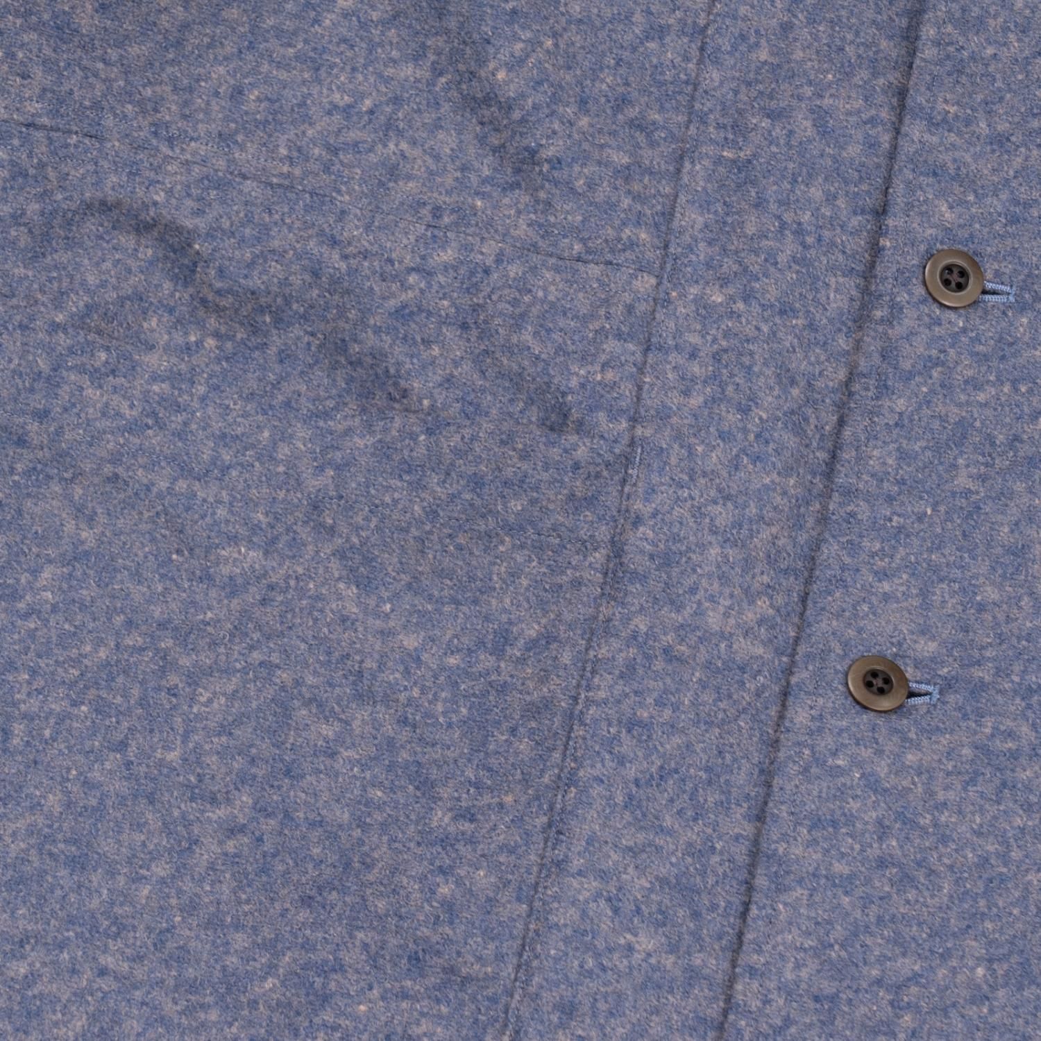 ts(s) * Reversible Seam Taping Collarless Coat * Light Navy