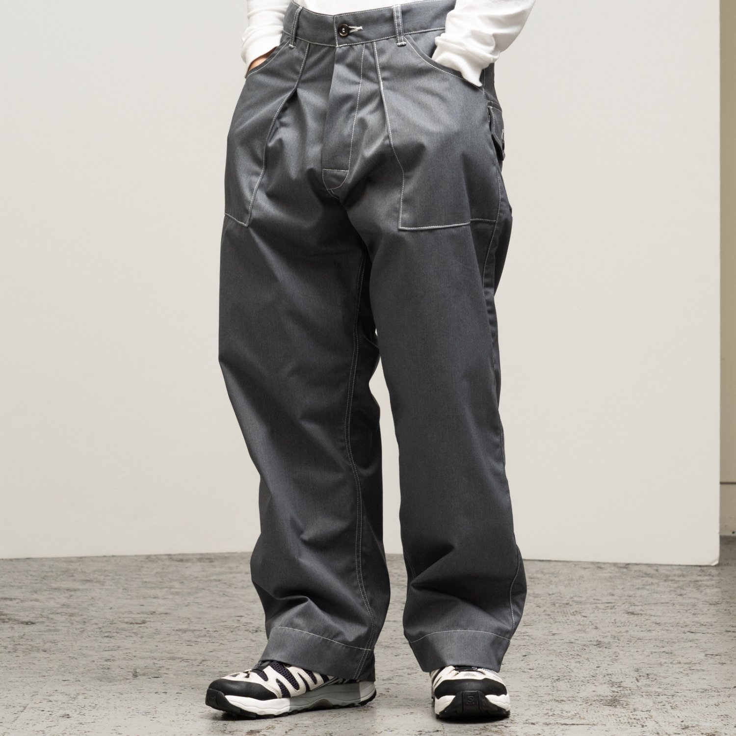 willow pants / P-001 コットンリネン ホワイト パンツ