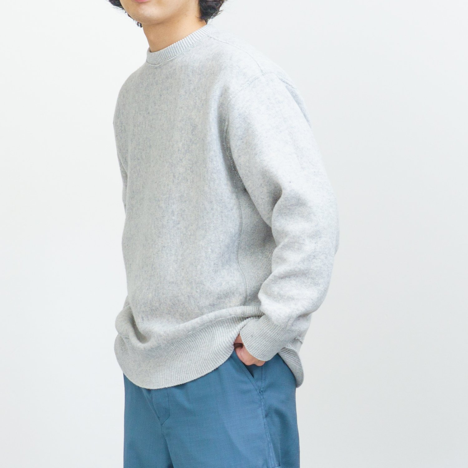 BODHI * REVERSIBLE CASHMERE/COTTON SWEAT * Gray | public