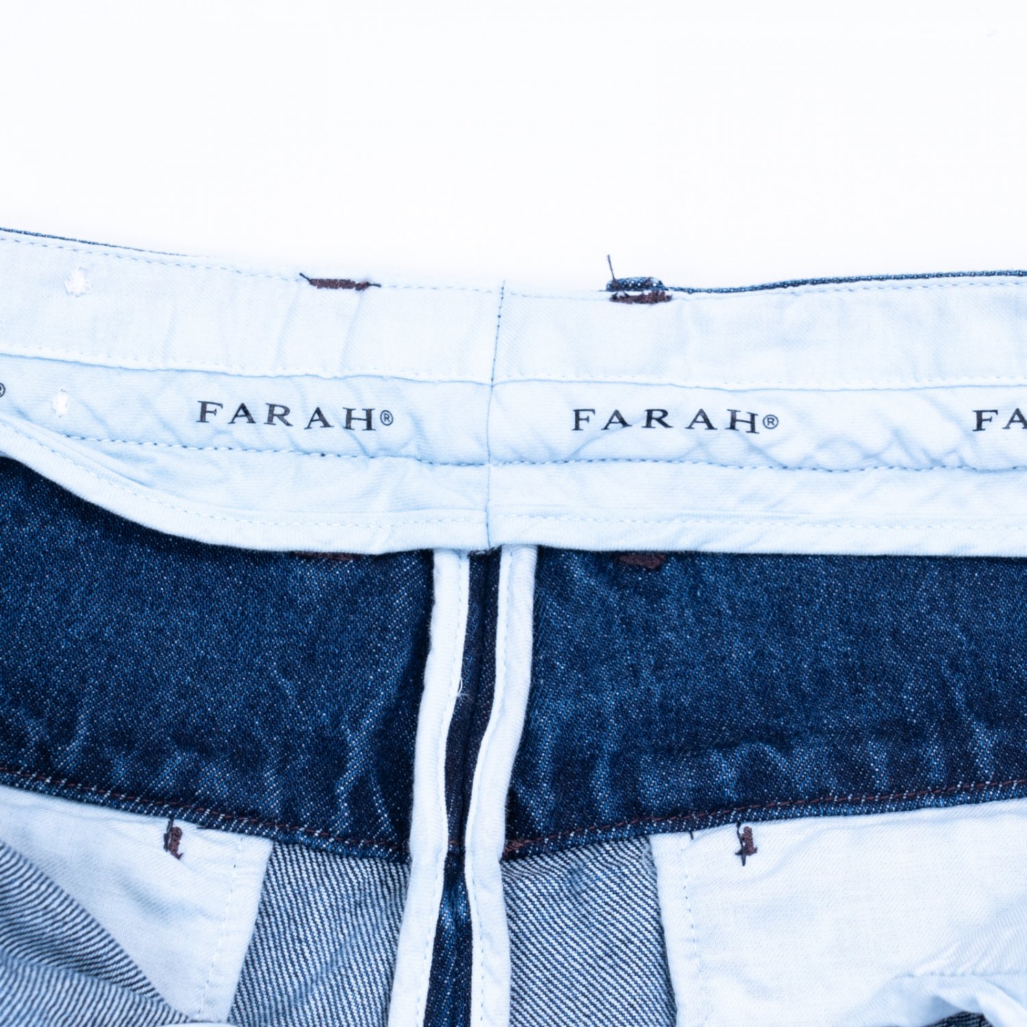 FARHA * M4009 One-Tuck Wide Tapered Pants * Indigo