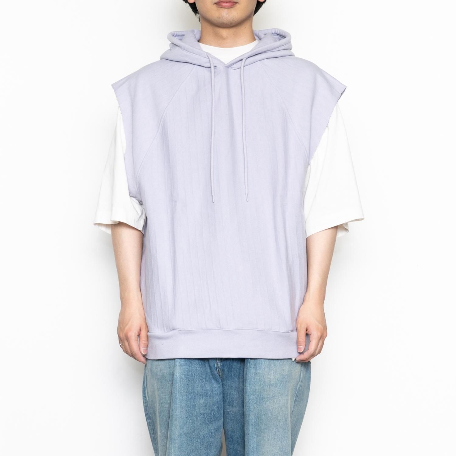 UNUSED * US2142 Sleeveless Hoodie * Graypurple