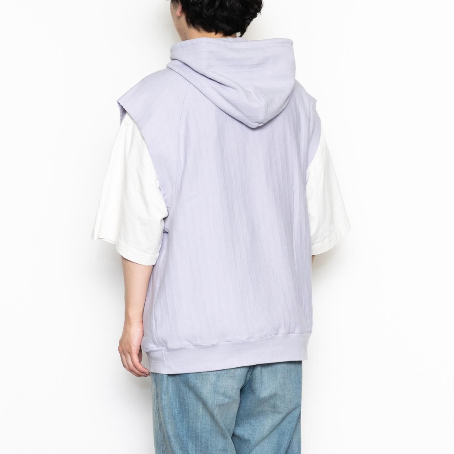 UNUSED * US2142 Sleeveless Hoodie * Graypurple