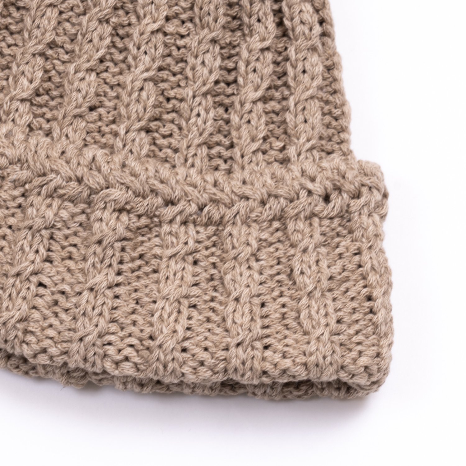 hobo * CABLE BEANIE RECYCLED COTTON(3色展開)