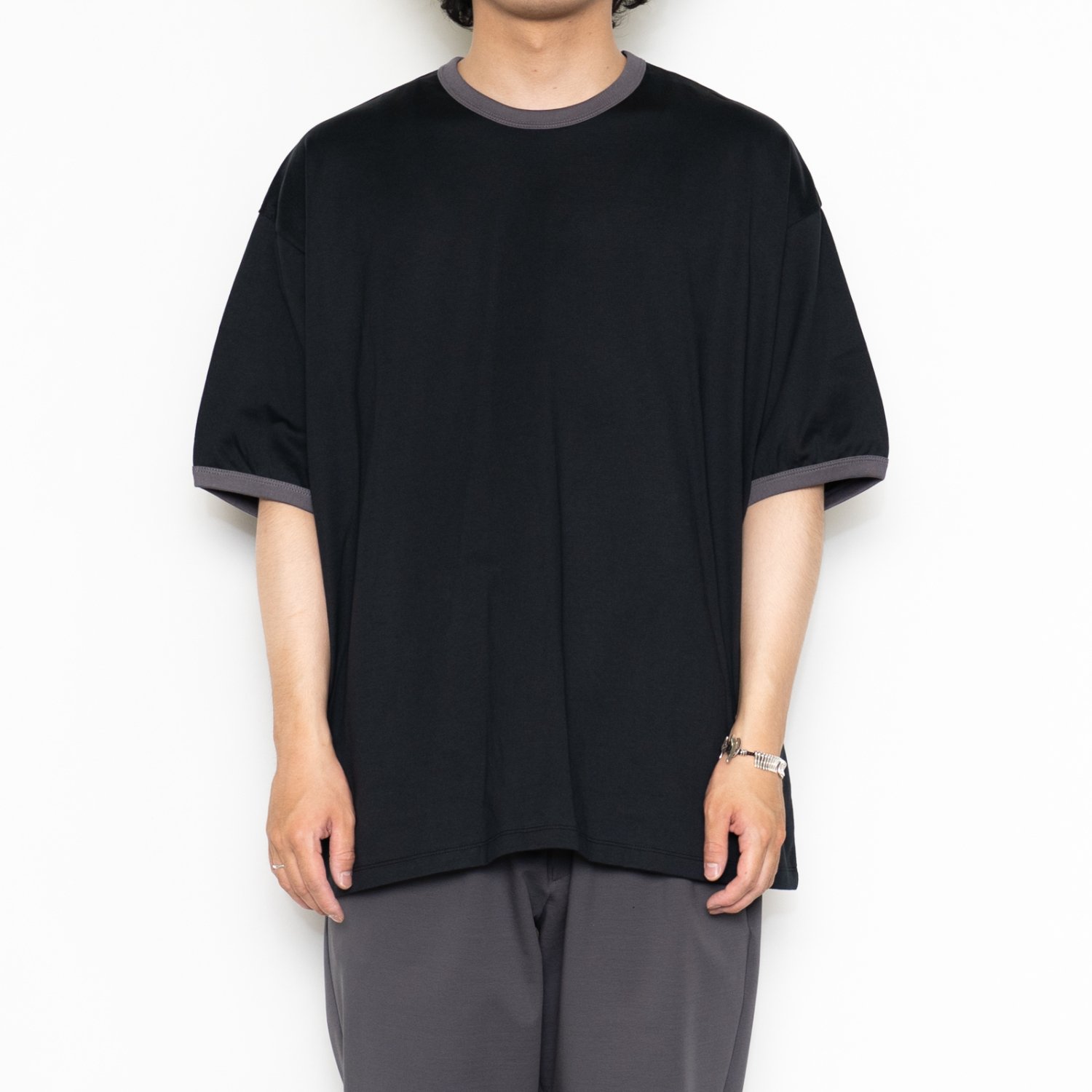 Graphpaper * Fine Cotton Ringer S/S Tee(3色展開)