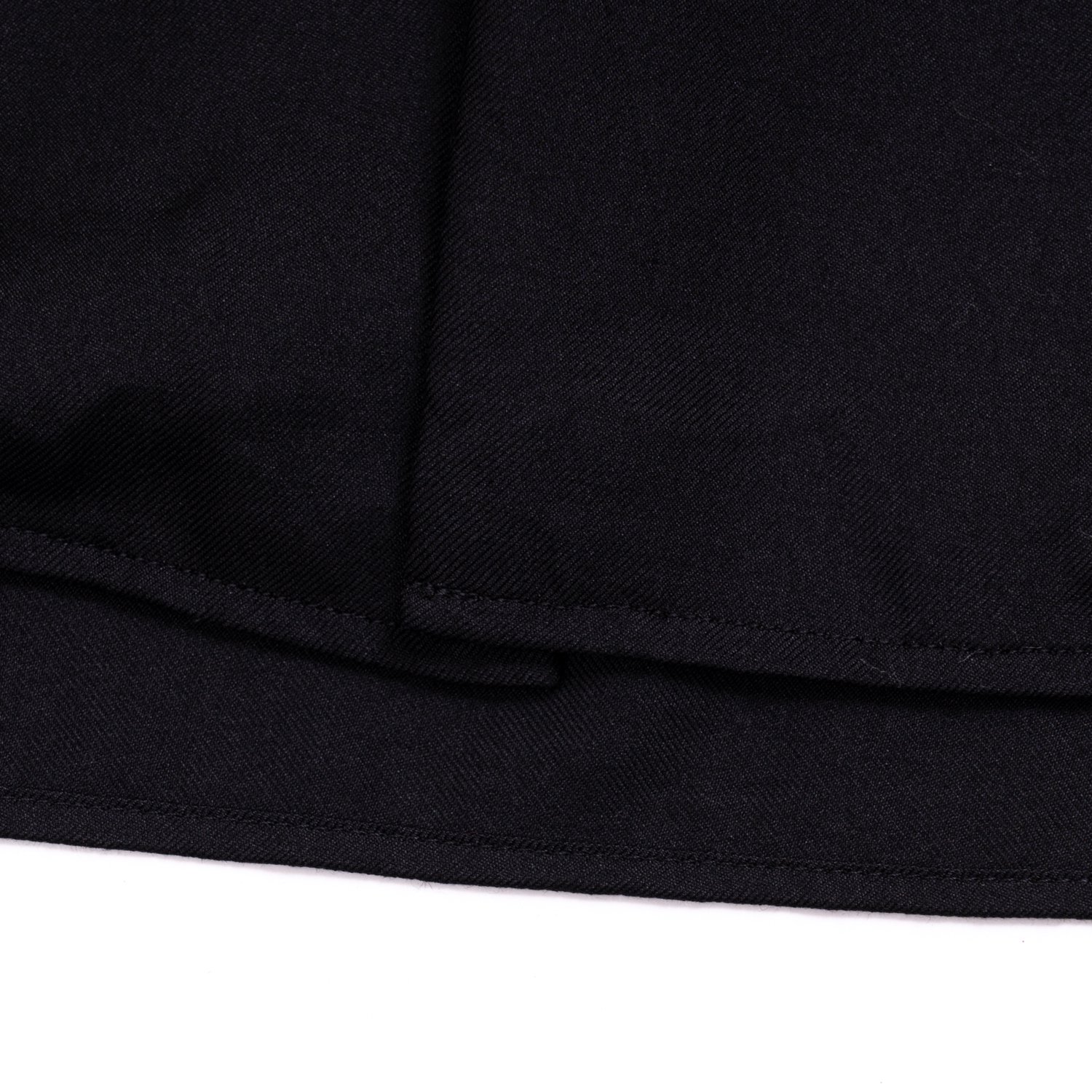 blurhms * Washed Silk Stand Collar Shirt * Black