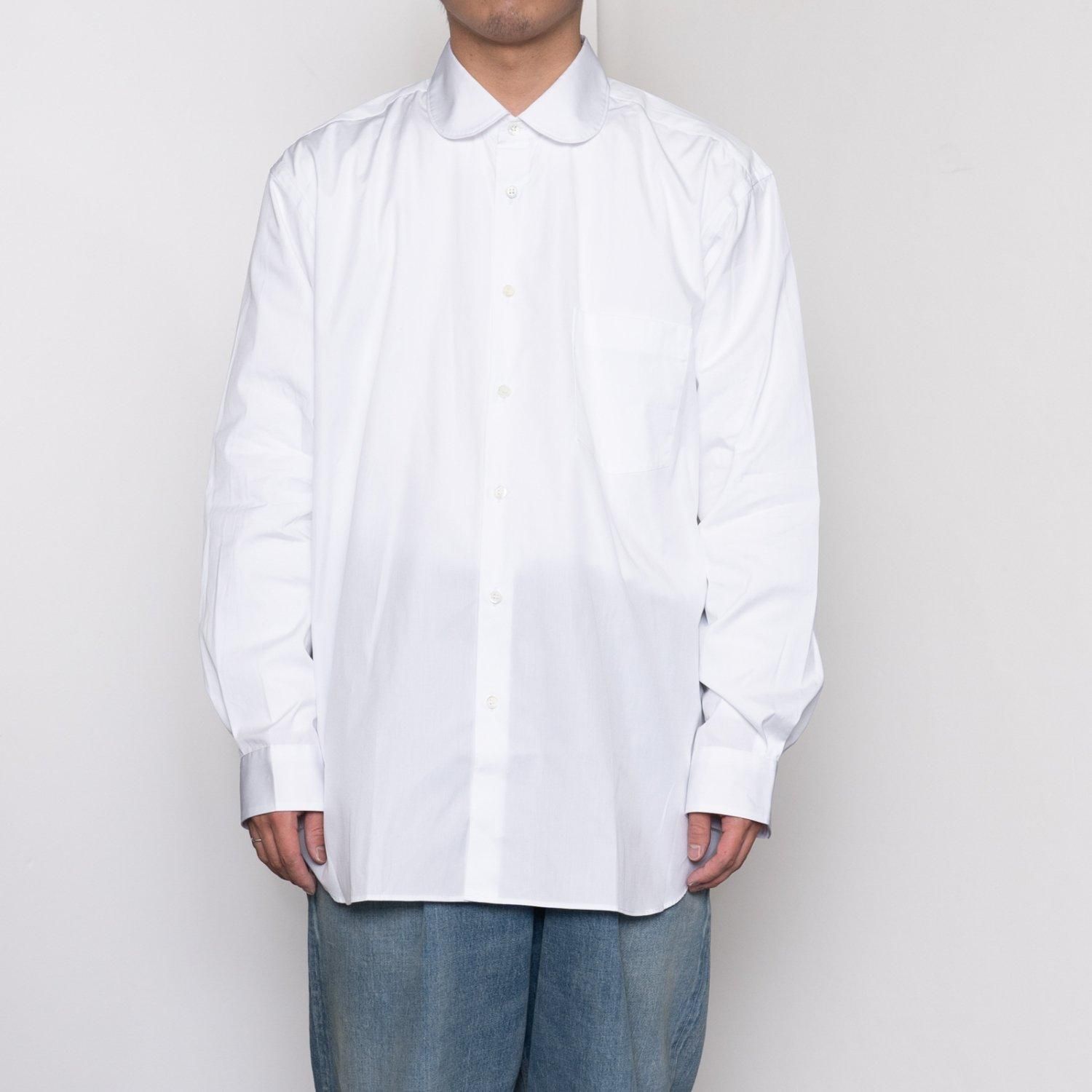 COMME des GARCONS SHIRT * Forever Wide Classic Round Collar Plain ...