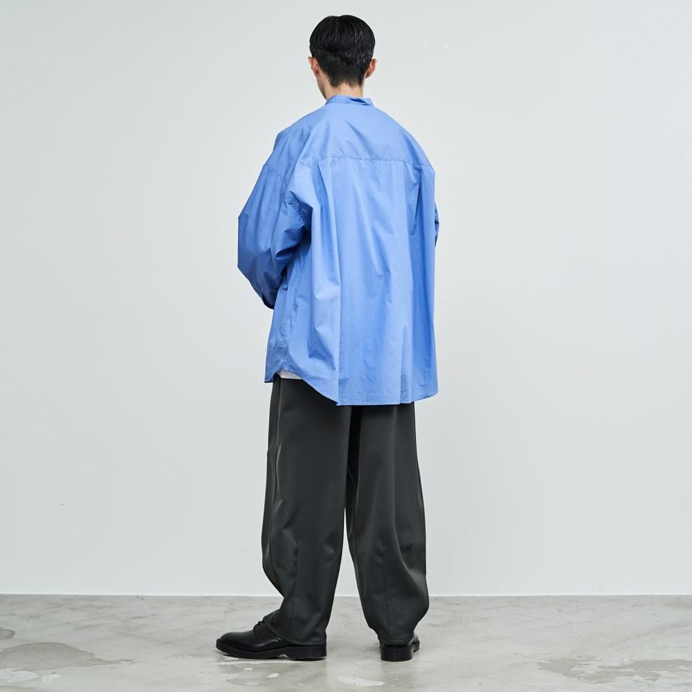 Graphpaper * Broad L/S Oversized Band Collar Shirt 