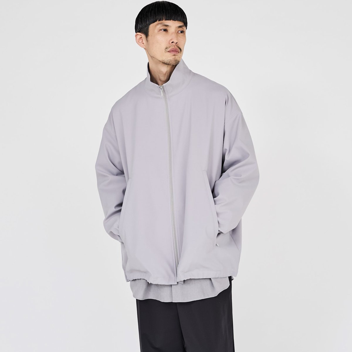 Graphpaper * Stretch Double Satin Track Blouson(3色展開) | public