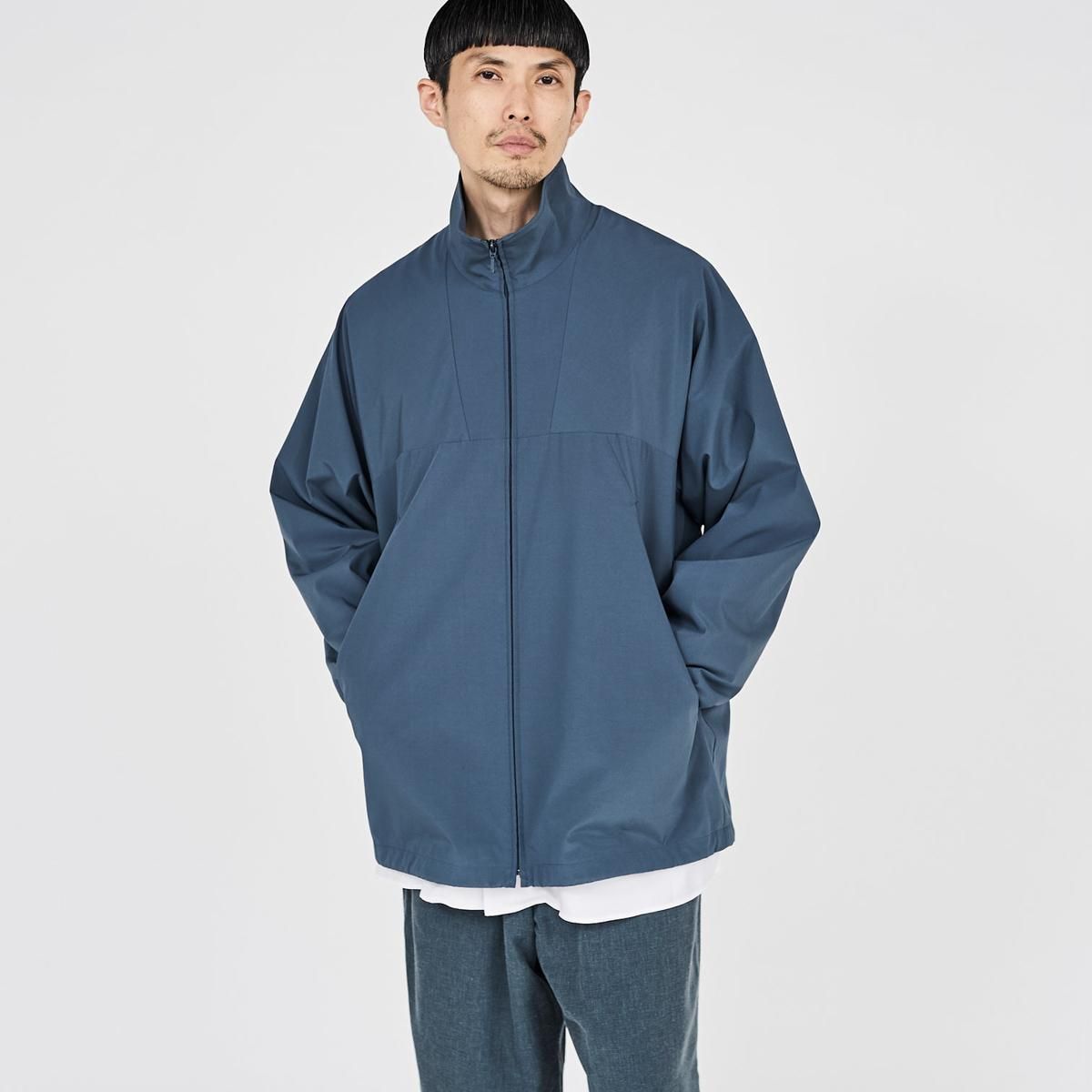 Graphpaper * Semi-Dull Poplin Stand Collar Blouson(3色展開) | public