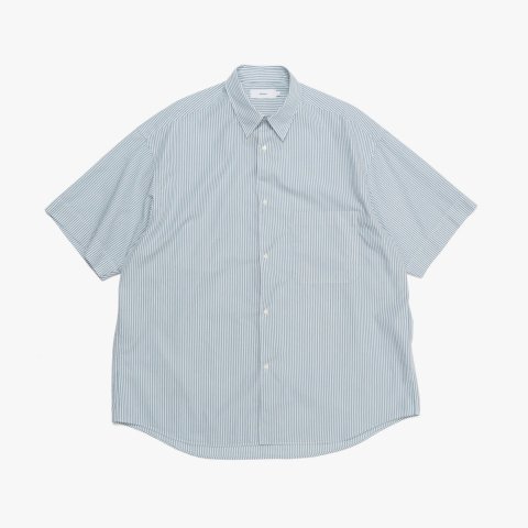 Graphpaper * Broad Stripe S/S Oversized Regular Collar Shirt(2色展開)