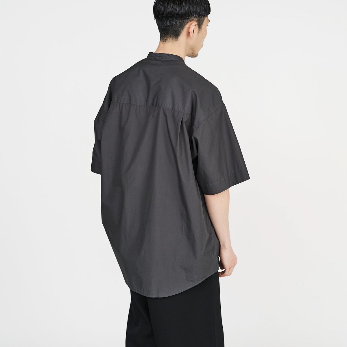 Graphpaper * Broad S/S Oversized Band Collar Shirt(5色展開) | public
