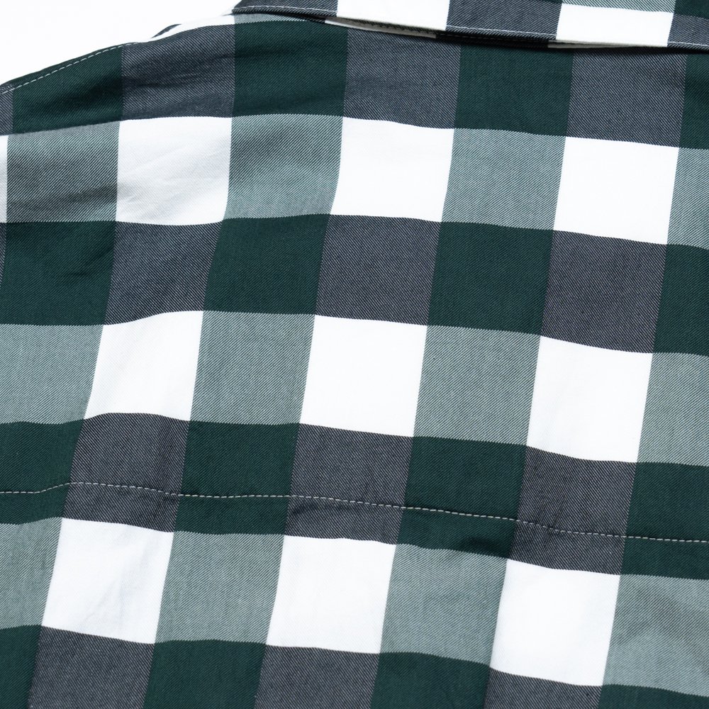 UNUSED * US2334 Gingham Checked Jacket * Green/White