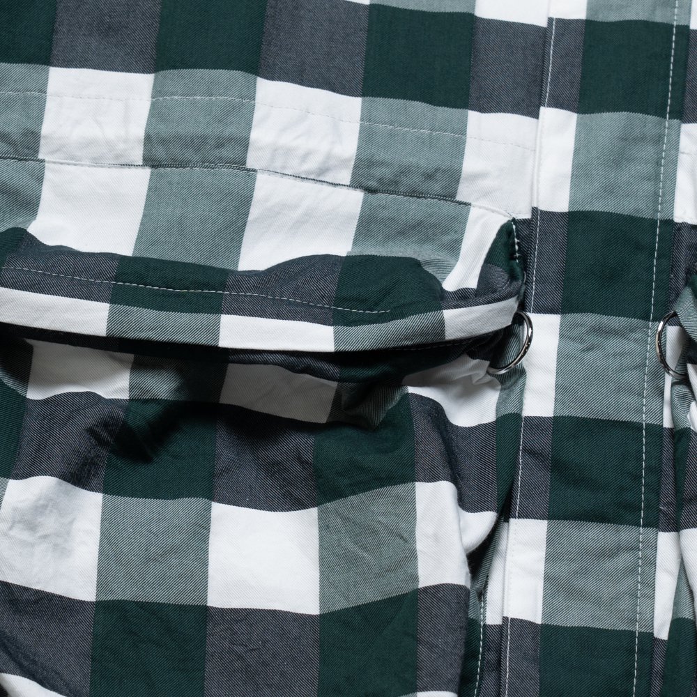 UNUSED * US2334 Gingham Checked Jacket * Green/White