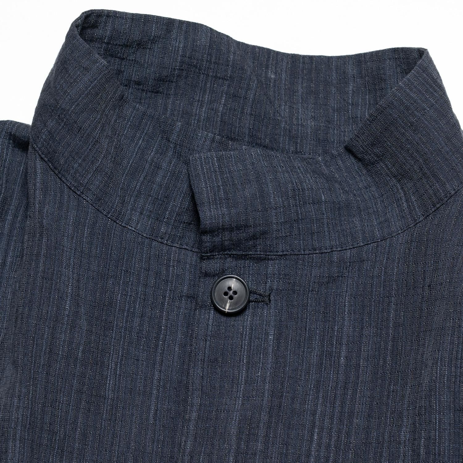Bergfabel * OVERSIZED COAT LINEN COTTON * Navy Stripe | public Bergfabel * OVERSIZED COAT LINEN COTTON * Navy Stripe | public