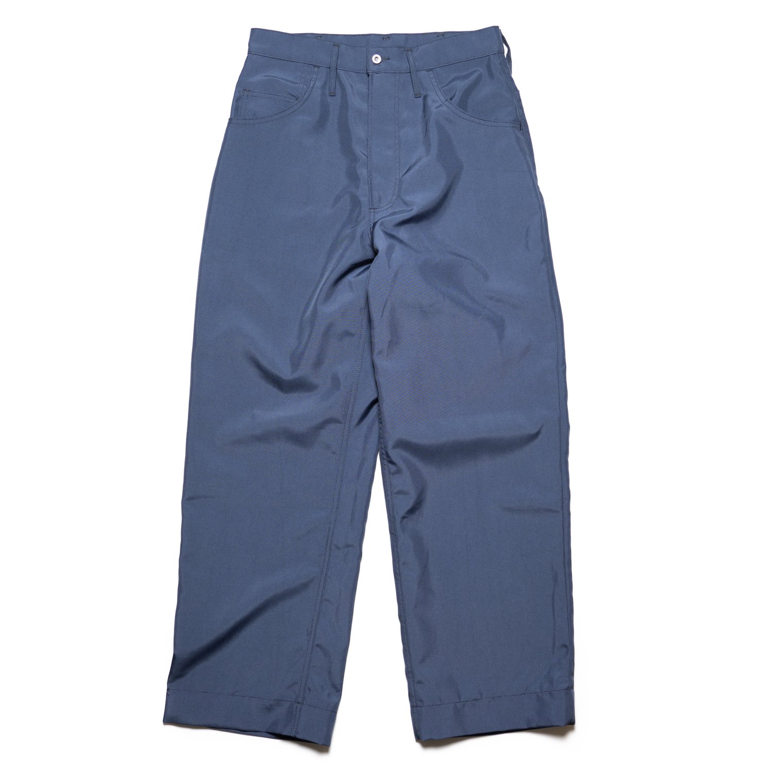TUKI * 0163 5pocket Pants Polyester Canvas * Blue Gray