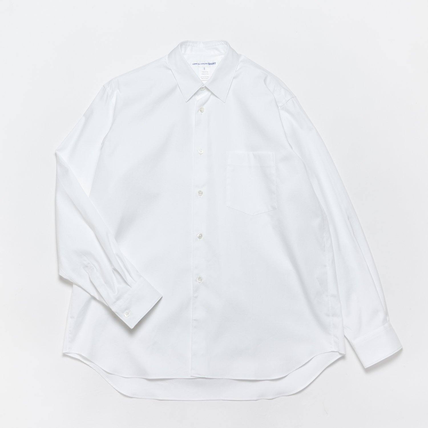 COMME des GARCONS SHIRT * Forever Wide Classic Oxford Long Sleeve Shirt * White