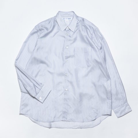 COMME des GARCONS SHIRT * Forever Wide Classic Cupro Stripe Long Sleeve Shirt * Stripe6