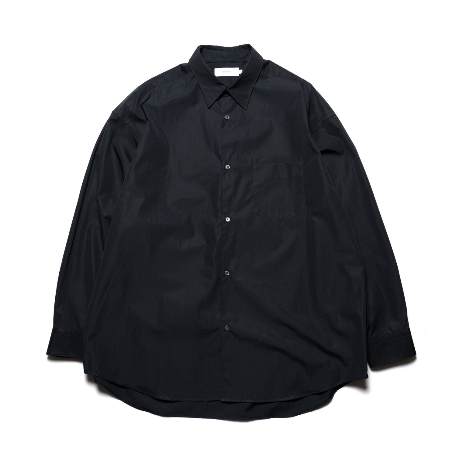 Graphpaper * High Count Regular Collar Round Cut Oversized Shirt(4色展開)