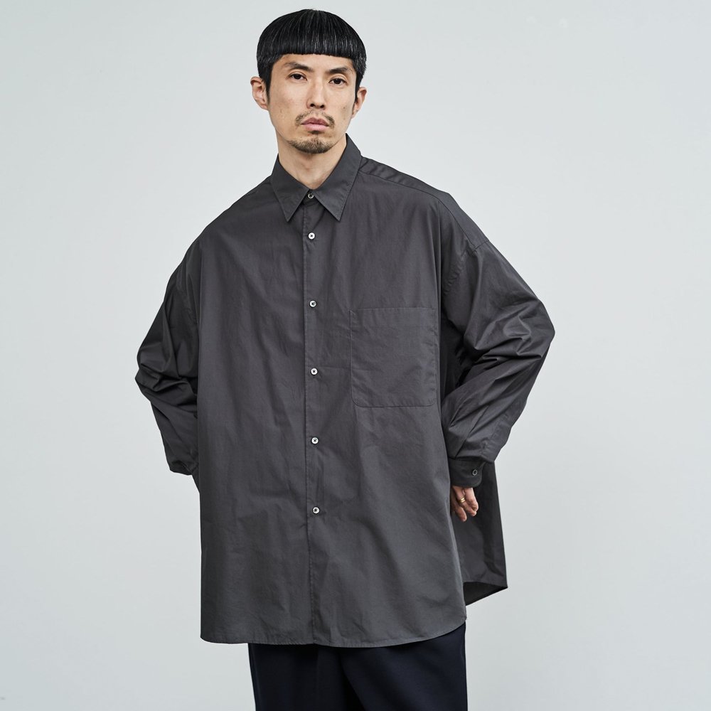 Graphpaper * Broad L/S Oversized Regular Collar Shirt(5色展開)