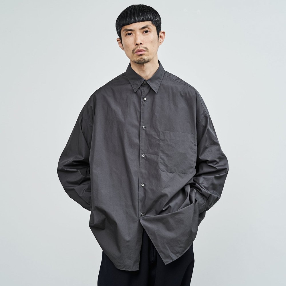 Graphpaper * Broad L/S Oversized Regular Collar Shirt(5色展開)
